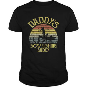 Daddys Bowfishing Buddy Funny  Fathers Day Shirt